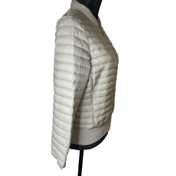 MICHAEL Michael Kors Gray Quilted Puffer Down Jacket with Stand-Up Collar - Picture 2 of 12